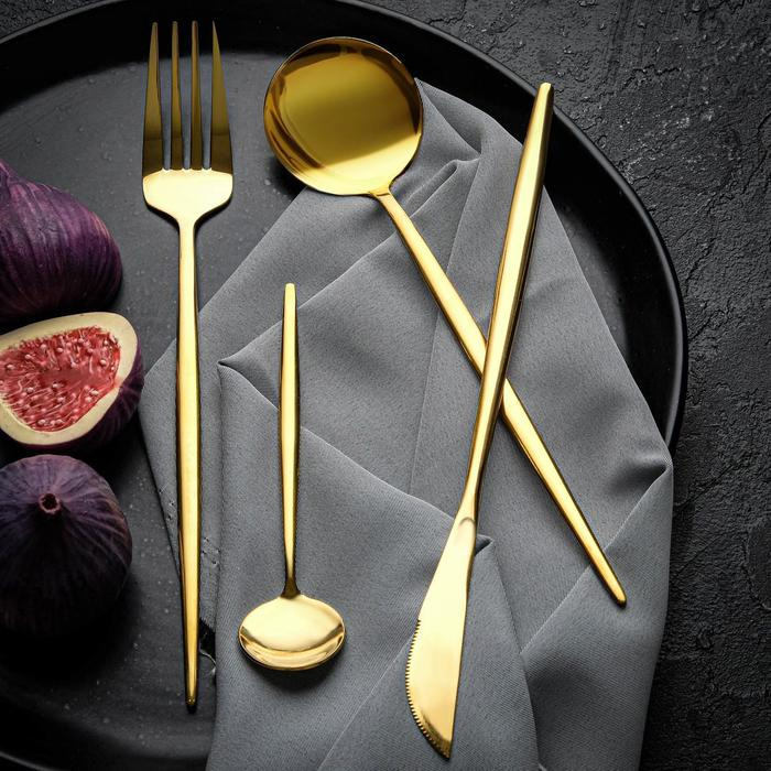 Набор столовых приборов: ложка и вилка &laquo;Красота момента&raquo;.