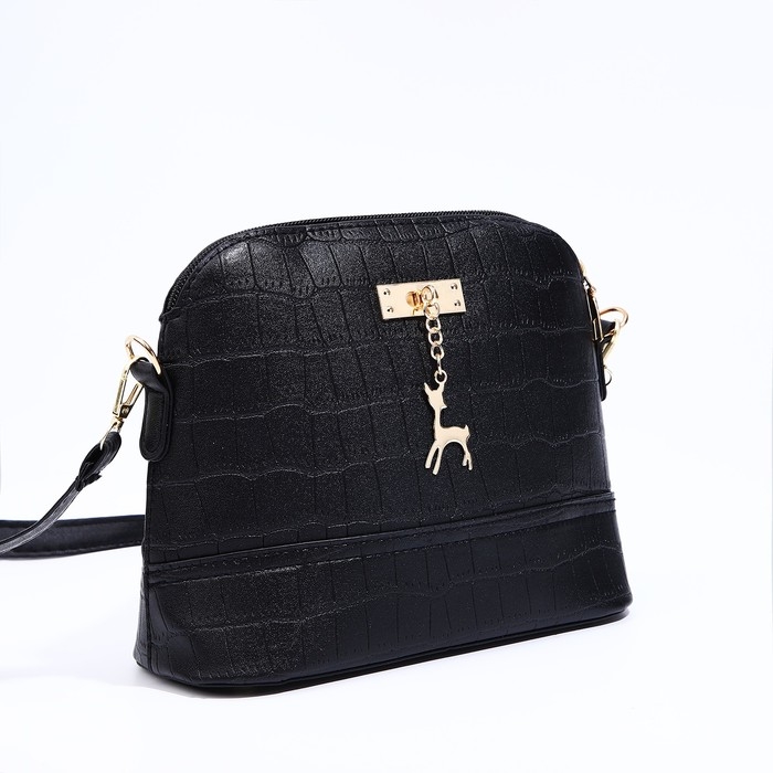 Сумка кросс-боди на молнии, цвет чёрный Сумка кросс-боди на молнии, цвет чёрный