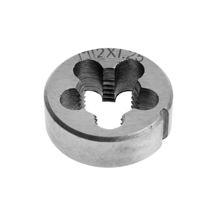 Плашка метрическая ТУНДРА, М12 х 1.25 мм Плашка метрическая ТУНДРА, М12 х 1.25 мм