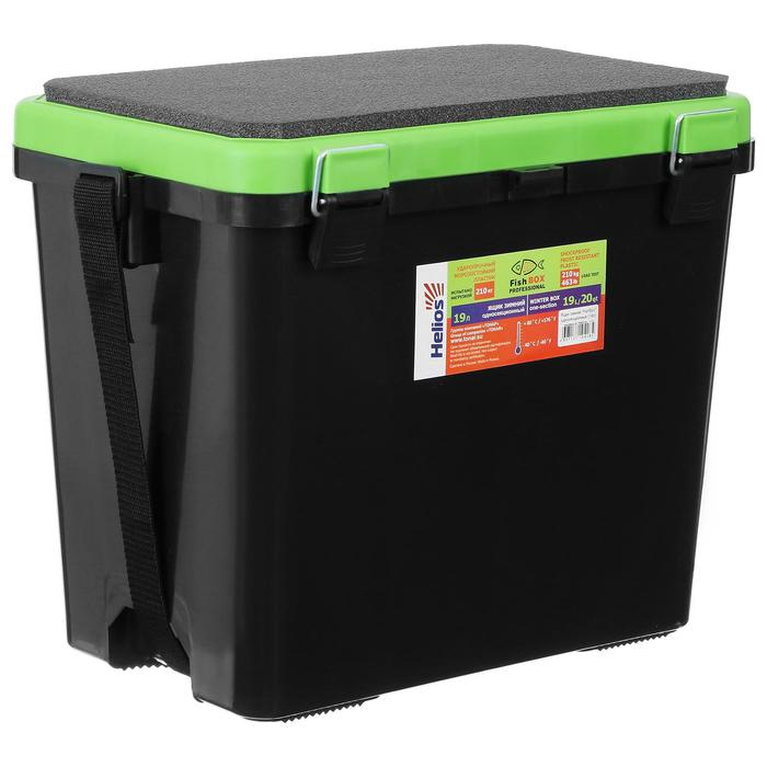 Ящик зимний Helios FishBox 19 л, односекционный, цвет зеленый Ящик зимний Helios FishBox 19 л, односекционный, цвет зеленый