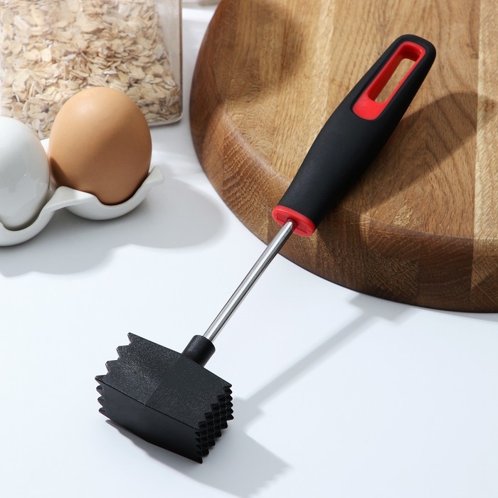 Молоток для мяса Доляна Digma, 26,5 см, цвет чёрный Молоток для мяса Доляна Digma, 26,5 см, цвет чёрный