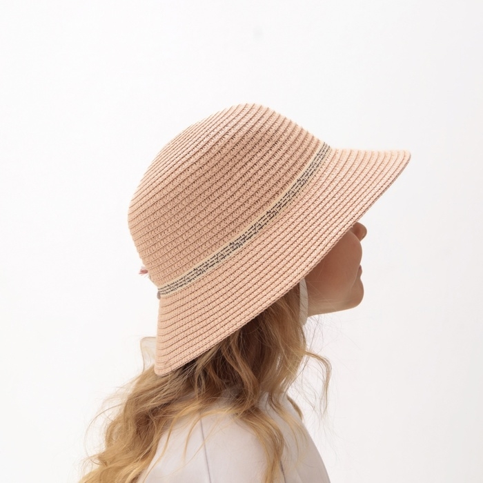 Шляпа для девочки MINAKU Шляпа для девочки MINAKU "Зайка", цвет розовый, р-р 52