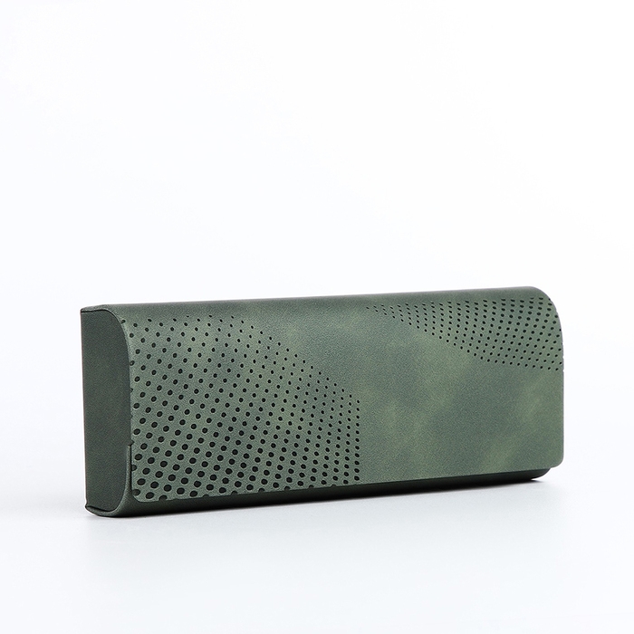 Футляр для очков хлопушке, длина 15,6 см, цвет зелёный Футляр для очков хлопушке, длина 15,6 см, цвет зелёный