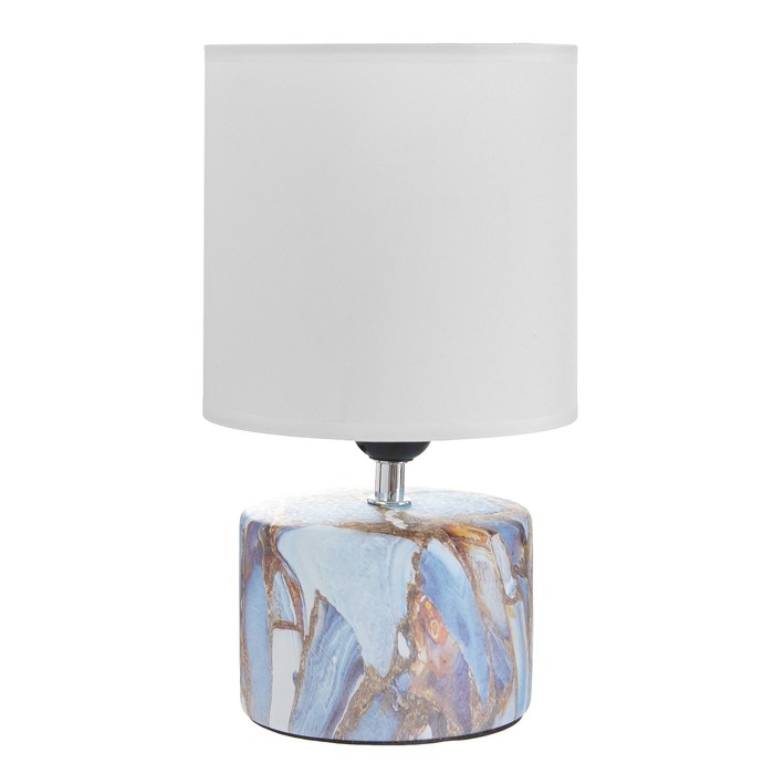 Настольная лампа Настольная лампа "Сафари К" Е27 40Вт бело-синий 12,5х12,5х29 см RISALUX