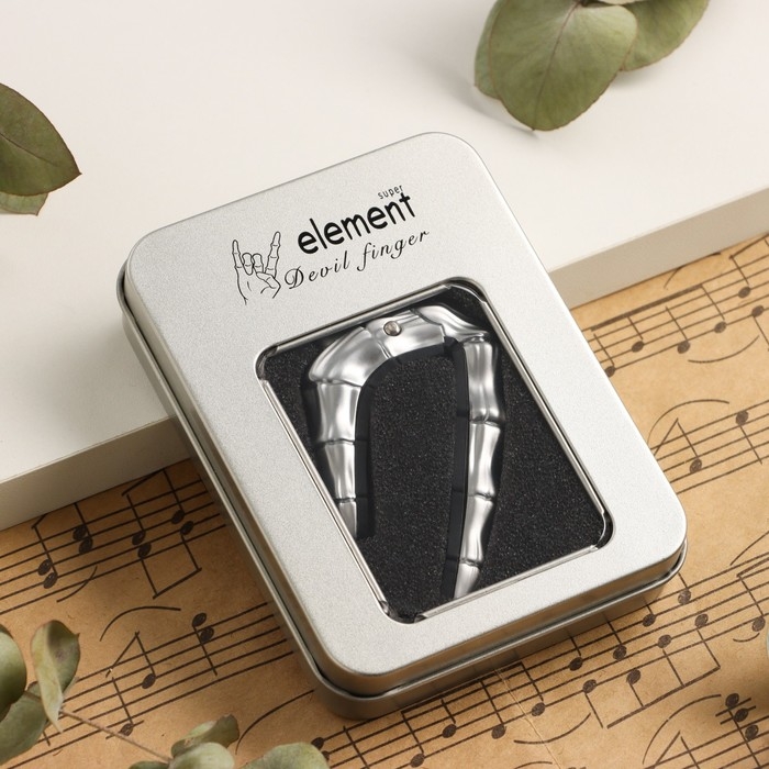 Каподастр для гитары  Каподастр для гитары "Череп" Music Life, серебристый