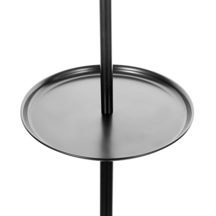 Торшер "Князь" со столиком 1х15Вт Е27 МОДЕЛЬ: BR 01042 черный/прозрачный