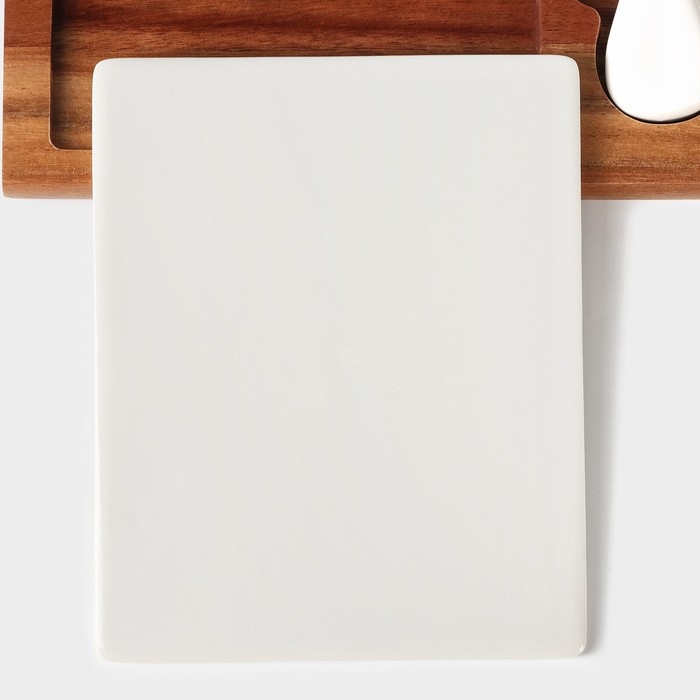 Набор для подачи сыра «Мрамор», 2 ножа, акация Набор для подачи сыра «Мрамор», 2 ножа, акация