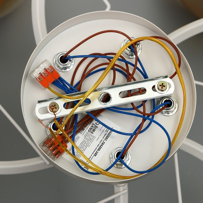 Люстра Люстра "Аделла" 5хЕ27 40Вт бело-золотой 65х65х26 см BayerLux