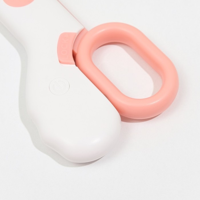 Когтерез - ножницы для животных с LED фонарём, розовый Когтерез - ножницы для животных с LED фонарём, розовый