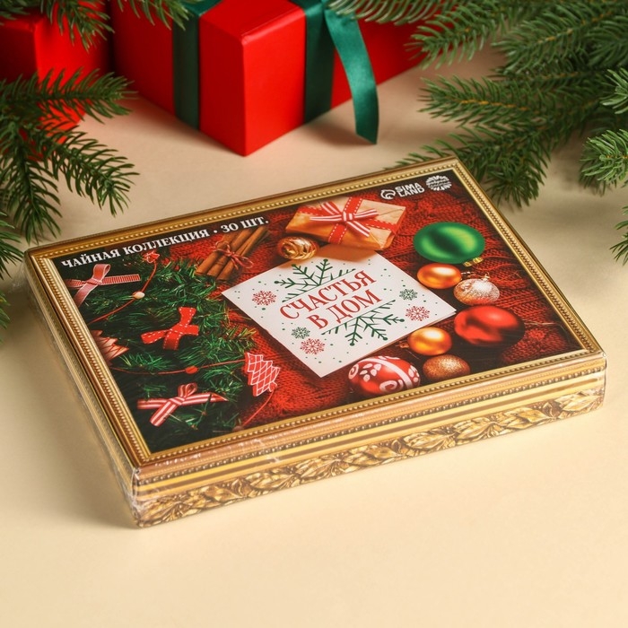 Новый год! Чайная коллекция «Счастья в дом», 54 г (30 пакетиков х 1,8 г). Новый год! Чайная коллекция «Счастья в дом», 54 г (30 пакетиков х 1,8 г).