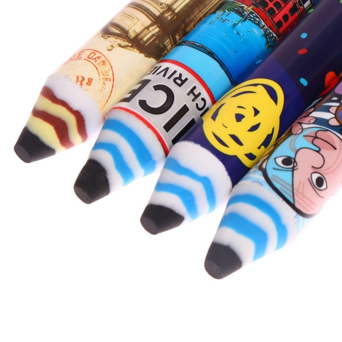 Ластик фигурный  Ластик фигурный "Карандаш", 140 х 18 мм, МИКС