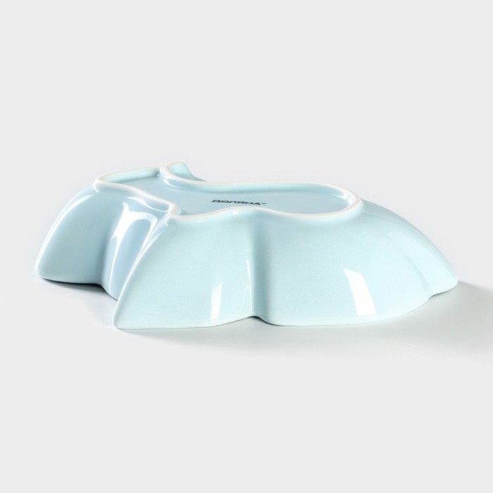 Блюдо керамическое сервировочное глубокое Доляна «Милашки. Зайка», 300 мл, 17,5×12,6×4 см, цвет голубой Блюдо керамическое сервировочное глубокое Доляна «Милашки. Зайка», 300 мл, 17,5×12,6×4 см, цвет голубой