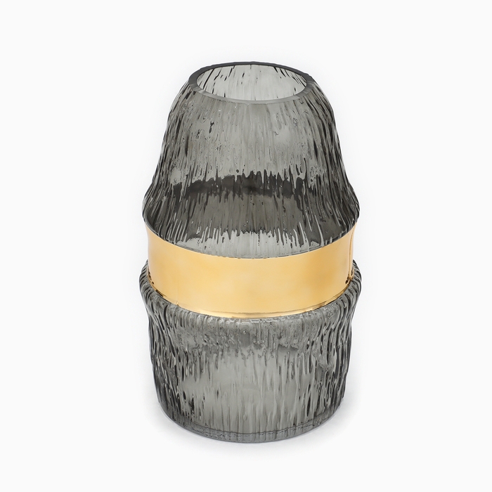 Ваза для цветов «Фьюжн» из прозрачного стекла 23,5×15,5×15,5 см Ваза для цветов «Фьюжн» из прозрачного стекла 23,5×15,5×15,5 см