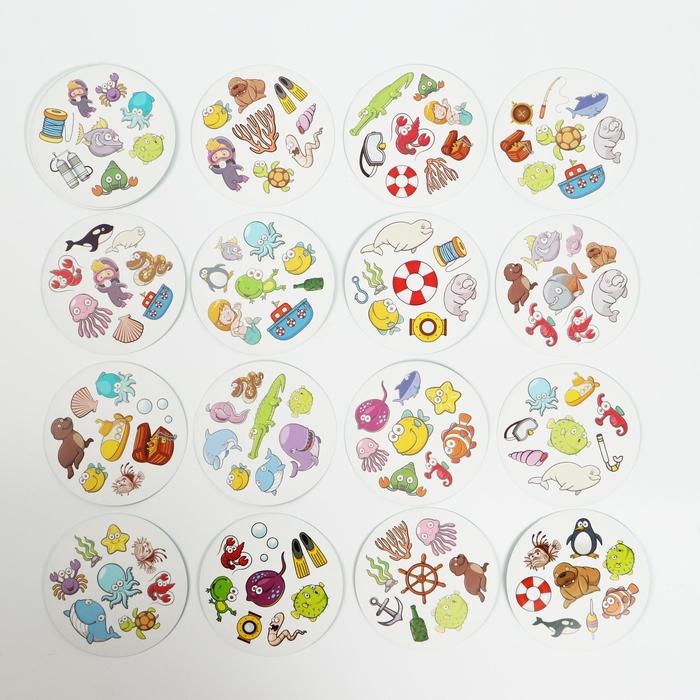 Настольная игра на реакцию и внимание «Дуббль. Подводный мир», 20 карт, 5+ Настольная игра на реакцию и внимание «Дуббль. Подводный мир», 20 карт, 5+