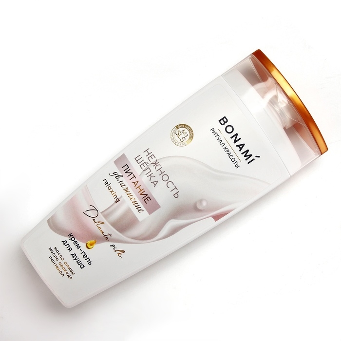 Гель для душа с пантенолом, питание и увлажнение, 250 мл, аромат нежности шёлка, BONAMI