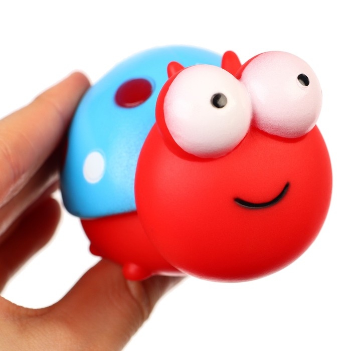 Набор резиновых игрушек для ванны «Букашечки», с пищалкой, 6 шт, Крошка Я