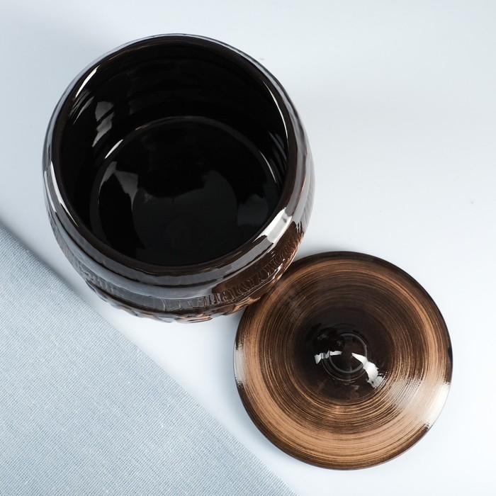 Бочонок  Бочонок "Мед" 1,2л / 14х16см, старина