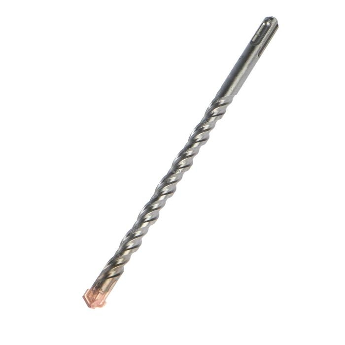 Бур по бетону ТУНДРА, крестовый наконечник, двойная спираль, SDS-plus, 12 х 210 мм Бур по бетону ТУНДРА, крестовый наконечник, двойная спираль, SDS-plus, 12 х 210 мм