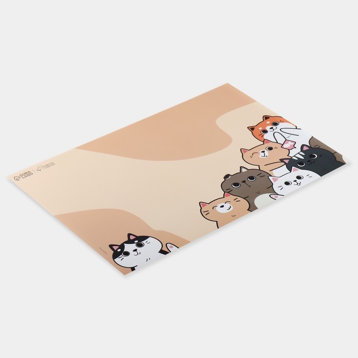 Коврик под миску «Милые котята» , 43х28 см Коврик под миску «Милые котята» , 43х28 см