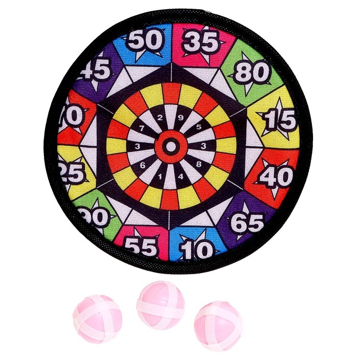 Дартс липучка «Иллюзия», 3 шарика Дартс липучка «Иллюзия», 3 шарика