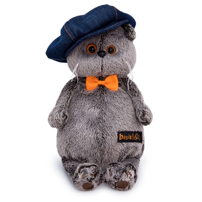 Мягкая игрушка «Басик в джинсовой кепке», 22 см Мягкая игрушка «Басик в джинсовой кепке», 22 см