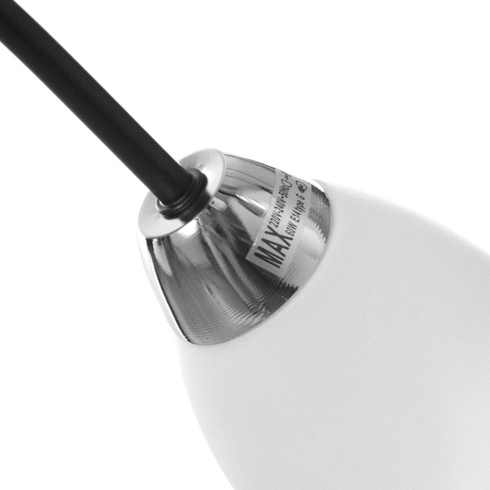 Люстра Люстра "Барра" 6х60Вт E14 черный-хром 74х74х19 см.