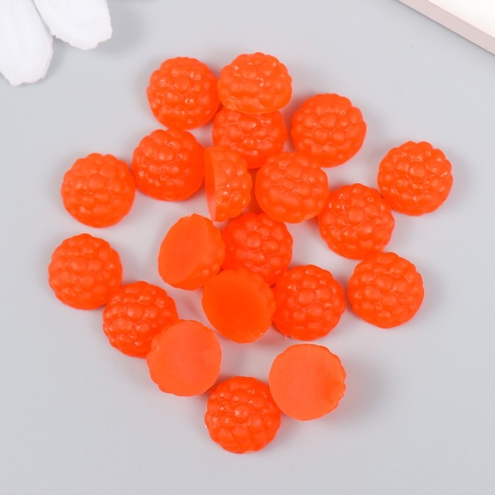 Декор для творчества PVC Декор для творчества PVC "Половинка малины" набор 20 шт 1,1х1,1х0,6 см