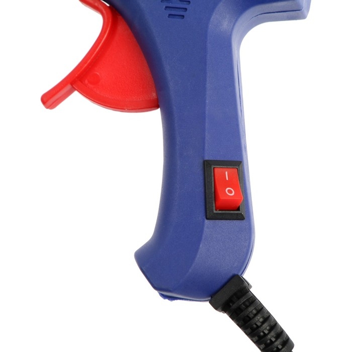 Клеевой пистолет ТУНДРА, 20 Вт, 220 В, шнур 1.2 м, выключатель, индикатор, антикапля, 7 мм Клеевой пистолет ТУНДРА, 20 Вт, 220 В, шнур 1.2 м, выключатель, индикатор, антикапля, 7 мм