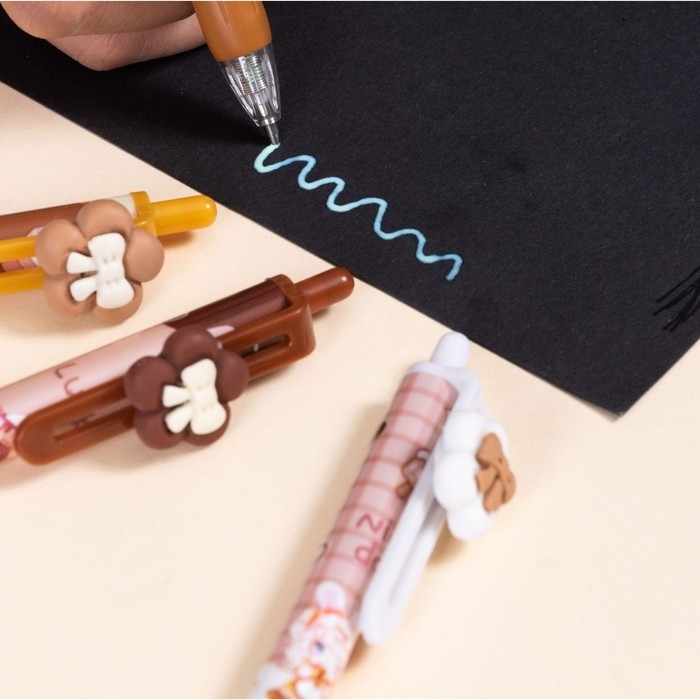 Клей пва 0.9 мл, в форме автоматической ручки, 1мм, для точечного нанесения клея, Клей пва 0.9 мл, в форме автоматической ручки, 1мм, для точечного нанесения клея, "Аниме" МИКС