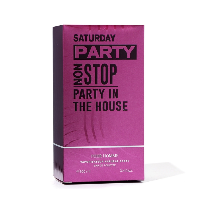Туалетная вода мужская Saturday Party Non Stop, 100 мл Туалетная вода мужская Saturday Party Non Stop, 100 мл