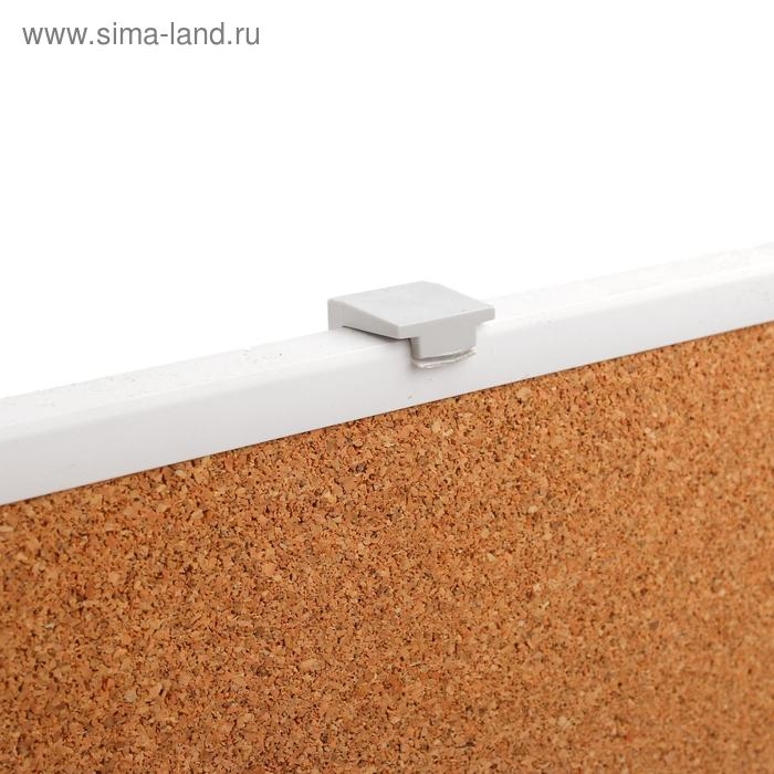 Доска пробковая А2, 45х60 см, Calligrata, в ПВХ рамке белого цвета Доска пробковая А2, 45х60 см, Calligrata, в ПВХ рамке белого цвета