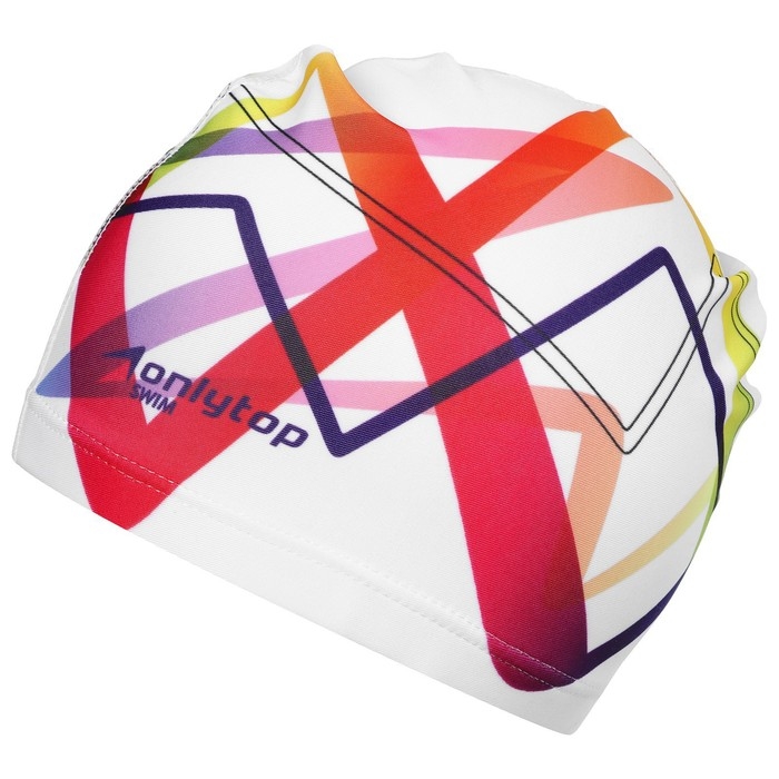 Шапочка для плавания взрослая ONLYTOP Swim, тканевая, обхват 54-60 см Шапочка для плавания взрослая ONLYTOP Swim, тканевая, обхват 54-60 см