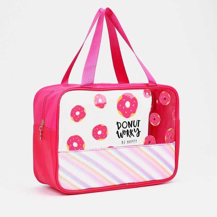 Косметичка на молнии, цвет малиновый Косметичка на молнии, цвет малиновый