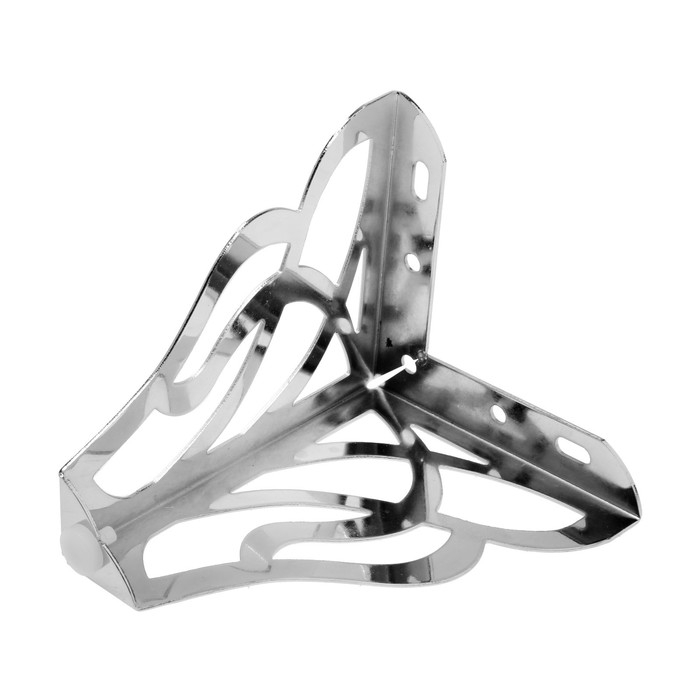 Опора мебельная CAPPIO резная OP02, h=130 мм.10*10мм, цвет хром Опора мебельная CAPPIO резная OP02, h=130 мм.10*10мм, цвет хром