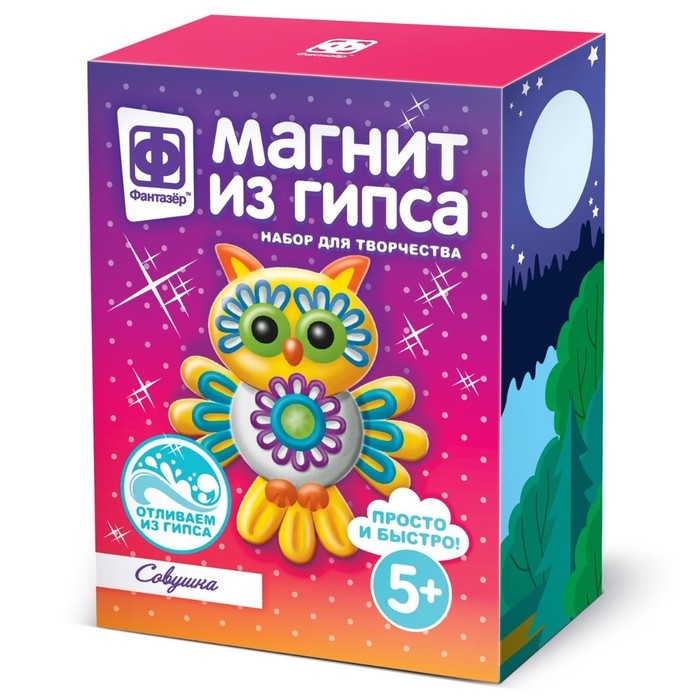 Магнит из гипса «Совушка» Магнит из гипса «Совушка»