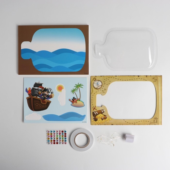 Набор для творчества «Ночник своими руками», сокровища морей Набор для творчества «Ночник своими руками», сокровища морей