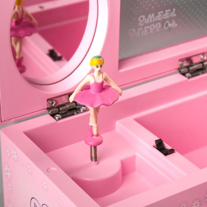 Шкатулка музыкальная Шкатулка музыкальная "Детские секреты" механическая 17х9,5х7,8 см