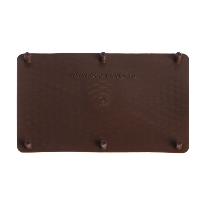Подпятник для ковриков Eco-cover, Ромб, винты 6 шт, коричневый, ТЭП
