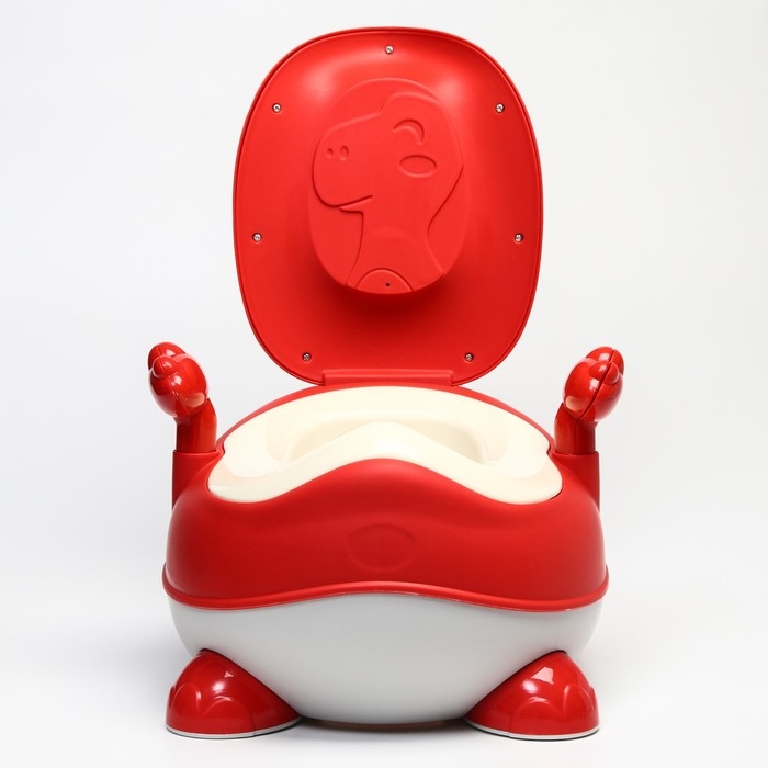 Горшок детский «Динозаврик», цвет красный Горшок детский «Динозаврик», цвет красный