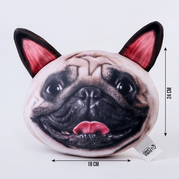 Антистресс подушка, собака «Мопс» Антистресс подушка, собака «Мопс»