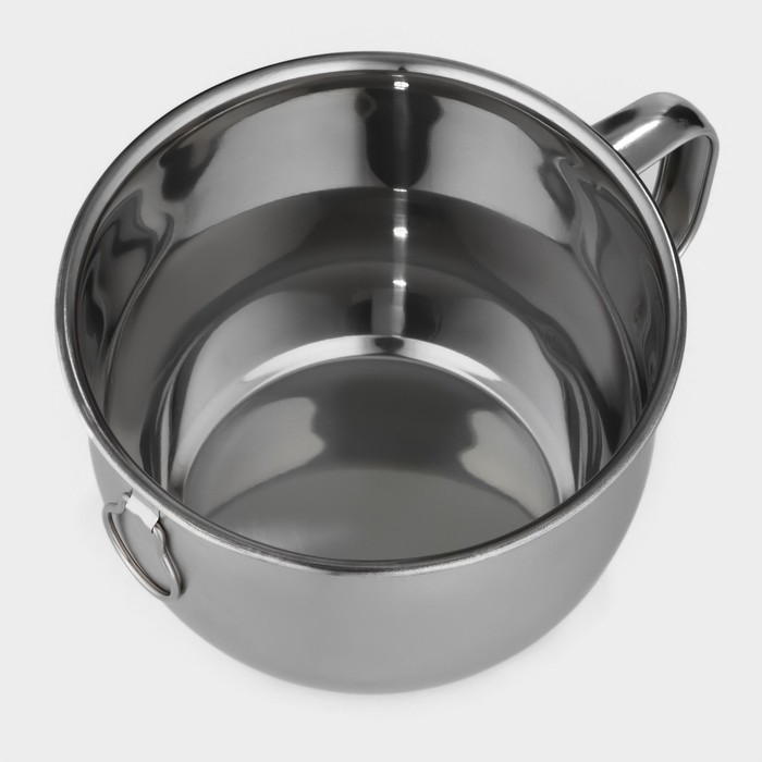 Кружка из нержавеющей стали с вакуумной крышкой, 1,3 л, d=15 см Кружка из нержавеющей стали с вакуумной крышкой, 1,3 л, d=15 см