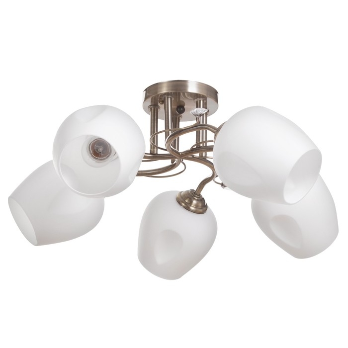 Люстра Люстра "Белинда" 5х40вт Е27 Бронза 49х19х23см