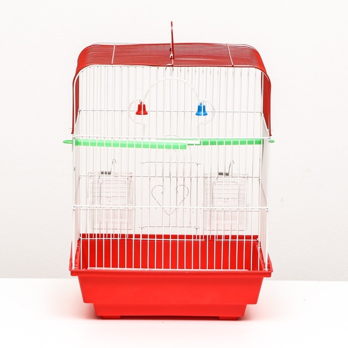 Клетка для птиц укомплектованная Bd-1/2q, 30 х 23 х 39 см, красная Клетка для птиц укомплектованная Bd-1/2q, 30 х 23 х 39 см, красная