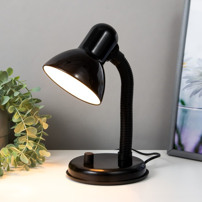 Лампа настольная Е27, светорегулятор (220В) черная (203А) RISALUX