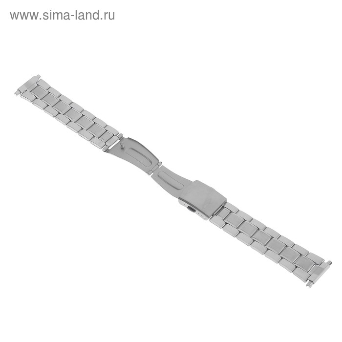 Ремешок для часов "Соломон", 22 мм, металл, хром