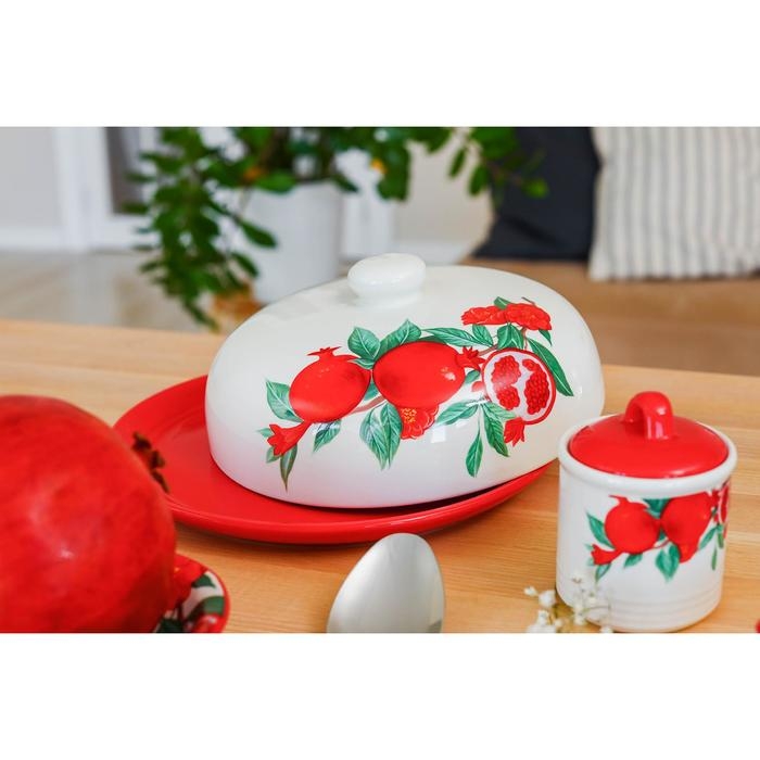 Блинница Доляна «Гранат», d=23 см, цвет белый