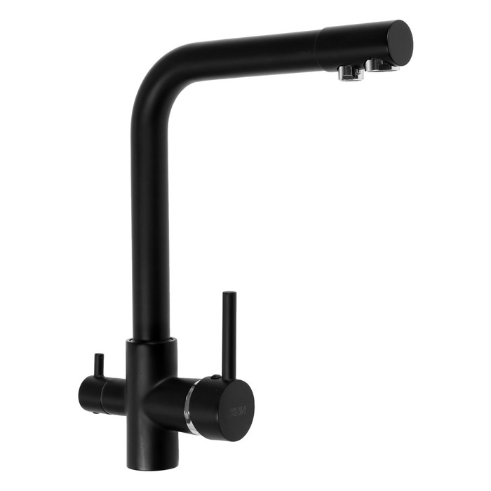 Смеситель для кухни ZEIN Z1303, однорычажный, с выходом для питьевой воды, латунь, черный Смеситель для кухни ZEIN Z1303, однорычажный, с выходом для питьевой воды, латунь, черный