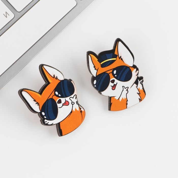 Значки для друзей «Идеальные напарники», 2 шт. Значки для друзей «Идеальные напарники», 2 шт.