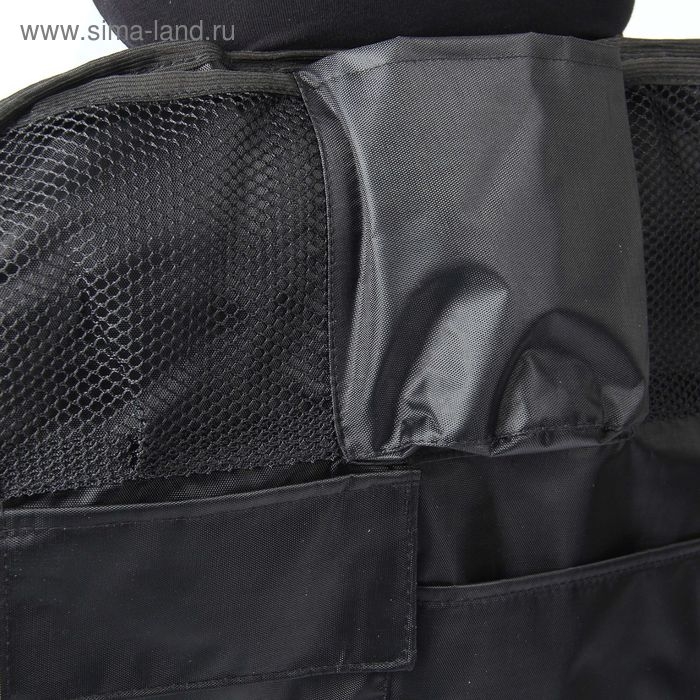 Накидка-органайзер TORSO, 7 карманов, 37х60 см, черный Накидка-органайзер TORSO, 7 карманов, 37х60 см, черный