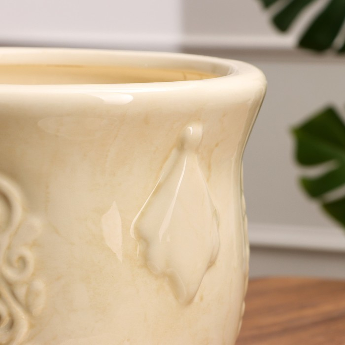 Набор горшков 3шт. Набор горшков 3шт. "Сириус" белый: 8,5л, 3,5л, 1,6л